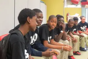 A Becoming a Man group therapy session