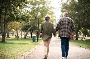 Older Couple Holding Hands