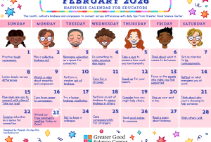 Your Happiness Calendar for Educators for February 2026