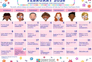 Your Happiness Calendar for Educators for February 2026