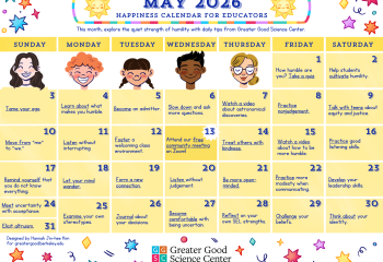 Your Happiness Calendar for Educators for May 2026