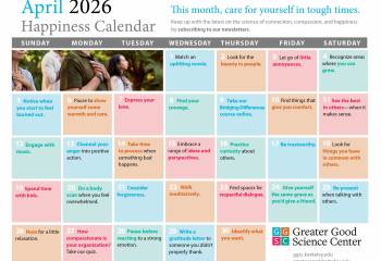 Your Happiness Calendar for April 2026