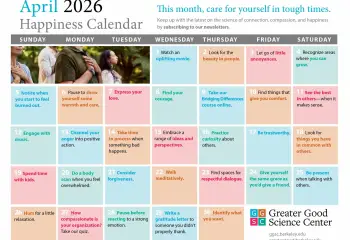 Your Happiness Calendar for April 2026