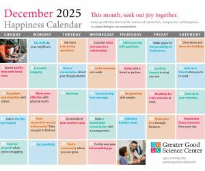 Keep Up with Our Happiness Calendar!