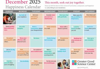 Your Happiness Calendar for December 2025