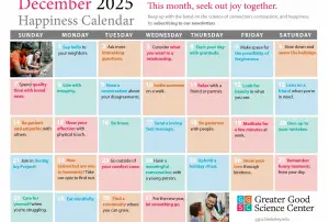 Your Happiness Calendar for December 2025