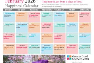 Your Happiness Calendar for February 2026