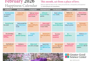 Your Happiness Calendar for February 2026