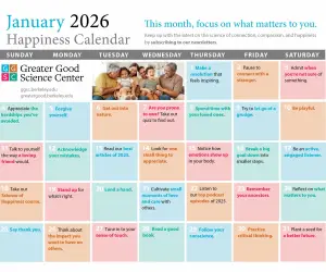 Keep Up with Our Happiness Calendar!
