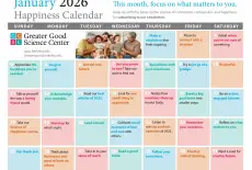 Your Happiness Calendar for January 2026
