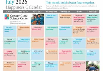 Your Happiness Calendar for July 2026