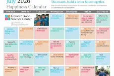 Your Happiness Calendar for July 2026