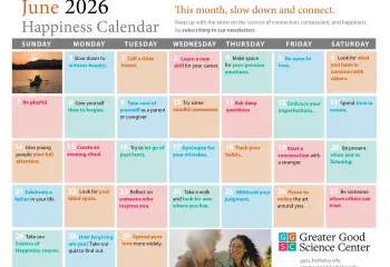 Your Happiness Calendar for June 2026