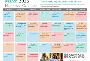Your Happiness Calendar for March 2026