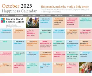 Keep Up with Our Happiness Calendar!