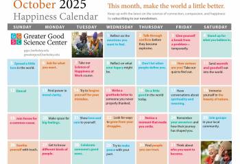 Your Happiness Calendar for October 2025