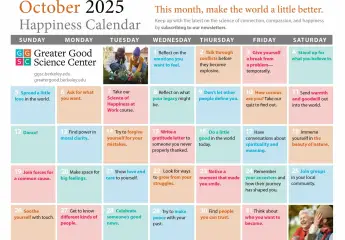 Keep Up with Our Happiness Calendar!
