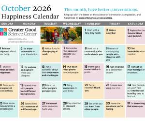 Keep Up with Our Happiness Calendar!