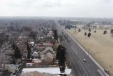 View of Park Hill, Denver, from above